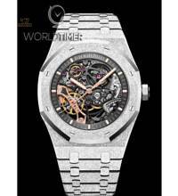 Thumbnail von Audemars Piguet [NEW] Royal Oak 41mm Double Balance Wheel Openworked Frosted White Gold 15407BC