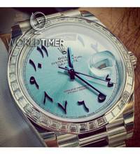 Thumbnail von Rolex [NEW] Day-Date Oyster Perpetual Baguette Bezel Arabic Numerals 228396TBR