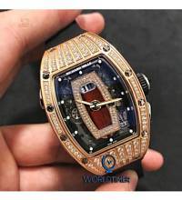 Richard Mille [NEW] RM 037 Rose Gold Med Set Diamonds Ladies Watch