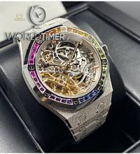 Thumbnail von Audemars Piguet [NEW] Frosted Gold “Snow Rainbow” Double Balance Wheel Openworked 15468BC