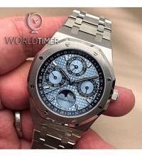 Thumbnail von Audemars Piguet [NEW][LIMITED 50 PIECE] Royal Oak Perpetual Calendar Ice Blue Platinum 26574PT.OO.1220PT.01