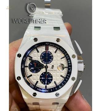 Audemars Piguet [2014 LIKE-NEW] 26402CB Royal Oak Offshore Chronograph White Ceramic Watch