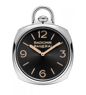 PANERAI [NEW] POCKET WATCH 3 DAYS ORO BIANCO 50mm PAM 529 (Retail:HK$510,300)