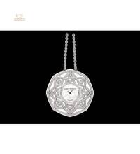 Harry Winston [NEW] The Jeweler's Secret Pendant quartz 18K white gold timepiece unique setting HJTQHM48WW001