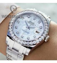 Thumbnail von Rolex [NEW] Pearlmaster 39mm Mother of Pearl Diamond Dial 86289-0001 Unisex Watch