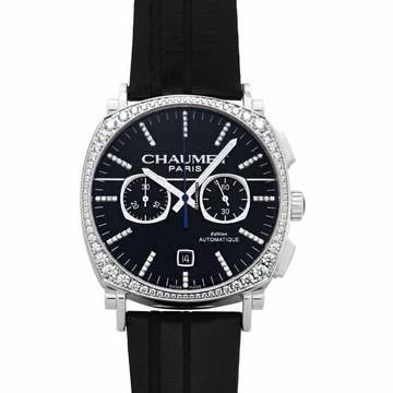  Chaumet Dandy W11190-30F - Dandy Chronograph Black Dial Leather </h1> 
