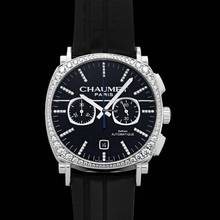 Thumbnail von Chaumet Dandy W11190-30F - Dandy Chronograph Black Dial Leather </h1>
