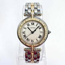 Thumbnail von Cartier Panthère VENDOME 30mm Quartz 2 Tone 0.85TCW Diamond Watch </h1>