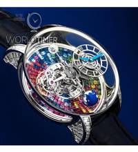 Jacob & Co. 捷克豹 [NEW][UNIQUE] Astronomia Tourbillon Baguette Arlequino AT800.30.BD.UC.A (Retail:HK$8,800,000)