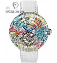 Jacob & Co. 捷克豹 [NEW][UNIQUE] Brilliant Flying Tourbillon Arlequino Pastel BT543.30.HX.UC.B (Retail:HK$6,299,700)