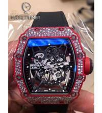 Richard Mille [2019 MINT] RM 35-02 Red Quartz-TPT Diamonds Watch