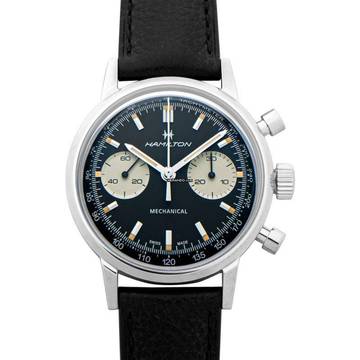  Hamilton Intra-Matic H38429730 - American Classic Intra-matic Chronograph H Black Dial Stainless Steel Men's Wa </h1> 