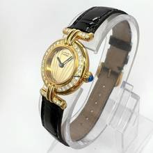 Thumbnail von Cartier VERMEIL COLISÈE Quartz 24mm GP Diamond Watch </h1>
