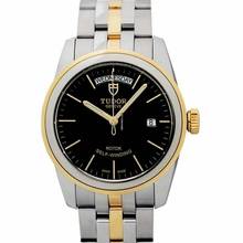Thumbnail von Tudor Glamour Date-Day 56003 - Glamour Day-Date Black / 18 carat gold Ø39.00 mm </h1>