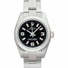 Thumbnail von Rolex Oyster Perpetual 26 176200 - Oyster Perpetual Automatic Black Dial Stainless Steel Ladies Watch </h1>