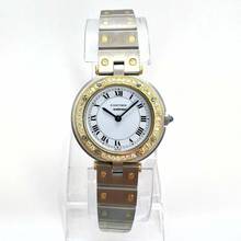 Thumbnail von Cartier Santos Ronde 27mm 2 Tone 0.39TCW DIAMOND Watch  </h1>