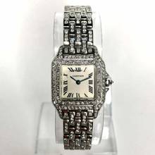 Thumbnail von Cartier Panthère 23mm Quartz Steel 3.18TCW Full DIAMONDS Watch </h1>