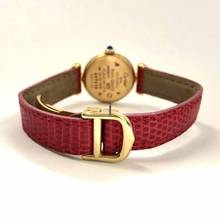Thumbnail von Cartier VERMEIL COLISÈE Quartz GoldPlated Argent DIAMONDS  & Red Rubies Watch </h1>