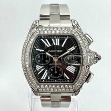 Thumbnail von Cartier Roadster 2618 Automatic 42mm Steel ~5.5TCW Diamond Watch </h1>