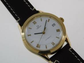  Omega Speedmaster massiv 18 Karat Gelbgold Automatik 35 mm Cal 1110 im Full Set </h1> 