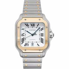 Thumbnail von Cartier Santos W2SA0009 - Santos de Cartier Automatic Silver Dial Stainless Steel Men's Watch </h1>