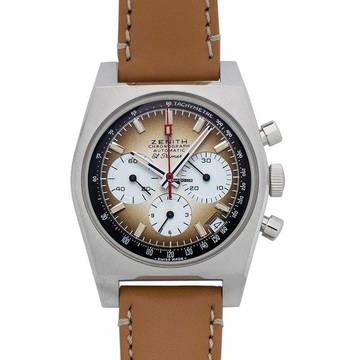 Zenith 03.A384.400/385.C855 - Chronomaster Automatic Brown Dial Stainless Steel Men's Watch </h1> 