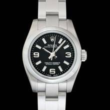 Thumbnail von Rolex Oyster Perpetual 26 176200 - Lady Oyster Perpetual Black/Steel Ø26 mm </h1>