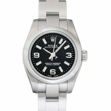  Rolex Oyster Perpetual 26 176200 - Lady Oyster Perpetual Black/Steel Ø26 mm </h1> 