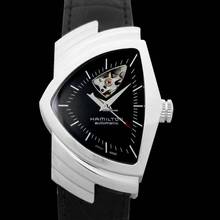 Thumbnail von Hamilton Ventura H24515732 - Ventura Open Heart Auto Black Dial Stainless Steel Men's Watch </h1>
