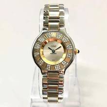 Thumbnail von Cartier 21 Must de Cartier Quartz 28mm 2 Tone 0.40TCW Diamond Watch </h1>