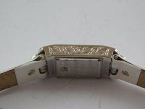 Thumbnail von Audemars Piguet 18 Karat Weißgold Charleston Damenuhr mit original Diamantbesatz und Onyx Blatt Rarität </h1>