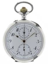  Swiss Mans open face Chronograph Pocketwatch Deposé </h1> 