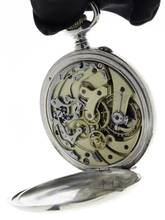 Thumbnail von Swiss Mans open face Chronograph Pocketwatch Deposé </h1>