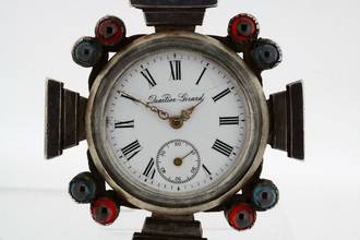 Thumbnail von Quartier-Girard Freemasons Huguenot Cross Key Wind Pocket Watch