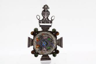 Thumbnail von Quartier-Girard Freemasons Huguenot Cross Key Wind Pocket Watch