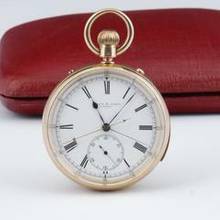 Thumbnail von Nicole Nielsen - Hergestellt für Howell James & Co London Schleppzeiger Chronograph Minuten Repetition 1884 Chronometer Guillaume Unruhe 18k gold </h1>