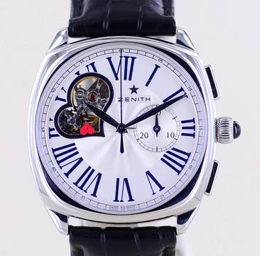  Zenith Star open El Primero Chronograph Heart 37mm Silver Dial Faltschließe Heritage </h1> 