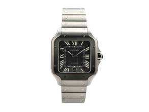 Thumbnail von Cartier Santos de Cartier Edelstahl großes Modell Ref. WSSA0037 </h1>