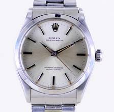 Thumbnail von Rolex Oyster Perpetual 34 Vintage Oysterband Chronometer Tritium 1965 Papiere rar </h1>