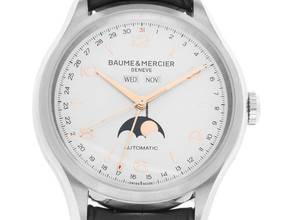  Baume & Mercier Clifton Vollkalender Mondphase Ref.M0A10055 Full Set Ungetragen 