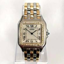 Thumbnail von Cartier Panthère Quartz Jumbo 29mm 3 Row Gold 0.55TCW DIAMOND Watch </h1>
