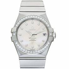 Thumbnail von Omega Constellation Ladies 123.15.35.20.52.001 - Constellation Automatic Silver Dial Stainless Steel Ladies Watch </h1>