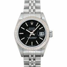 Thumbnail von Rolex Lady-Datejust 69174 Black - Lady Datejust Automatic Black Dial Stainless Steel Ladies Watch </h1>