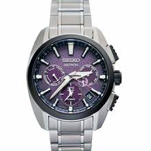 Thumbnail von Seiko Astron GPS Solar SBXC101 - Astron Quartz Purple Dial Titanium Men's Watch </h1>