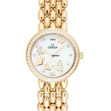  Omega De Ville Prestige 424.55.27.60.55.005 - De Ville Quartz Mother of pearl Dial 18kt Yellow Gold Ladies Watch </h1> 