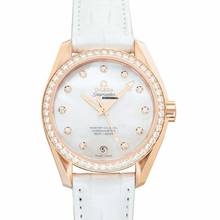  Omega Seamaster Aqua Terra 231.58.34.20.55.003 - Seamaster Automatic Mother of pearl Dial 18kt Rose Gold Ladies Watch </h1> 