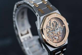 Thumbnail von Audemars Piguet Royal Oak Skeleton | Platinum & Rose Gold | 14794PR | Caliber 2003 | AP Service 2021