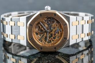 Thumbnail von Audemars Piguet Royal Oak Skeleton | Platinum & Rose Gold | 14794PR | Caliber 2003 | AP Service 2021