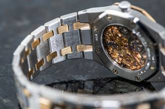 Thumbnail von Audemars Piguet Royal Oak Skeleton | Platinum & Rose Gold | 14794PR | Caliber 2003 | AP Service 2021