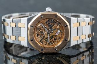 Thumbnail von Audemars Piguet Royal Oak Skeleton | Platinum & Rose Gold | 14794PR | Caliber 2003 | AP Service 2021